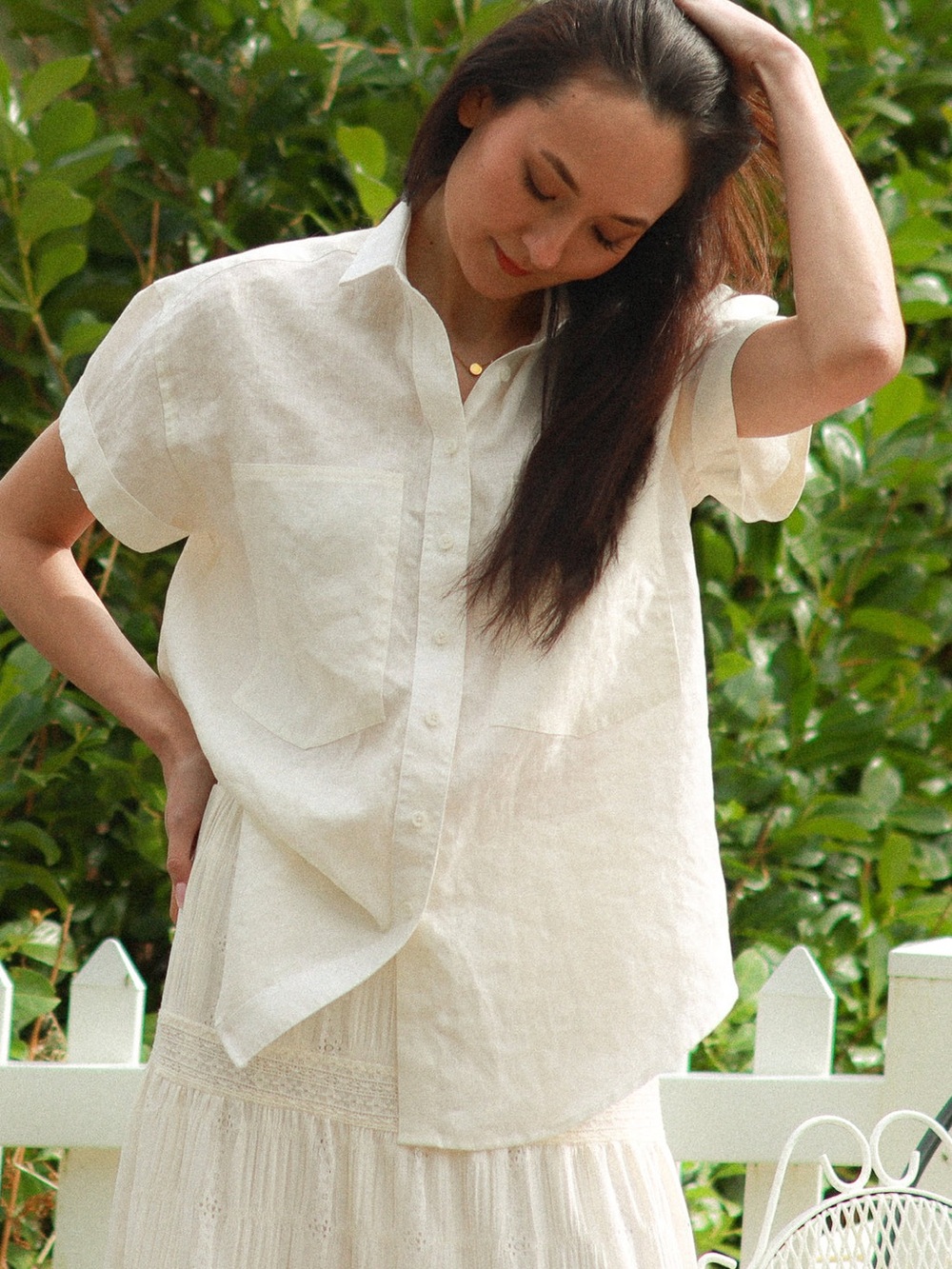 Power Of My People The Friend- Wayward Fit 100% Linen Button-Down Shirt